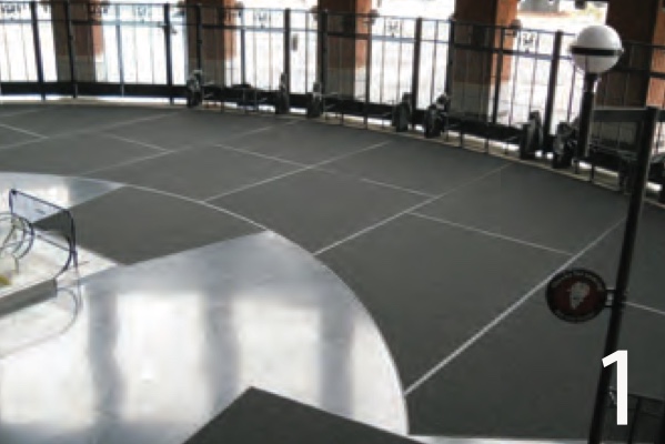 Arena concourse matting