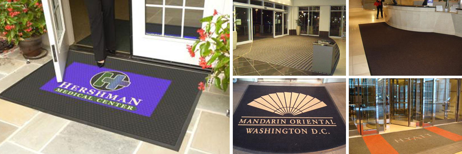 Exterior rain mats
