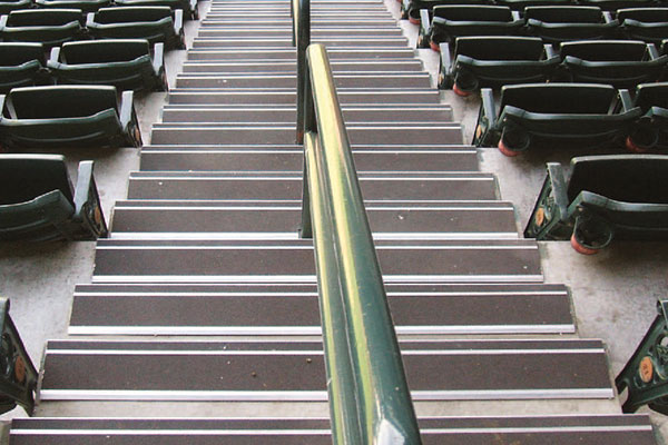 FlexPro replaceable anti-slip stair treads with aluminum base